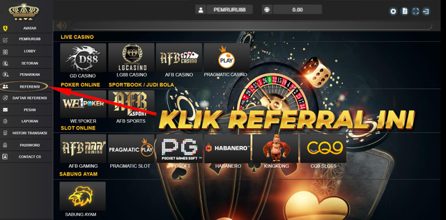 Klik referral ini